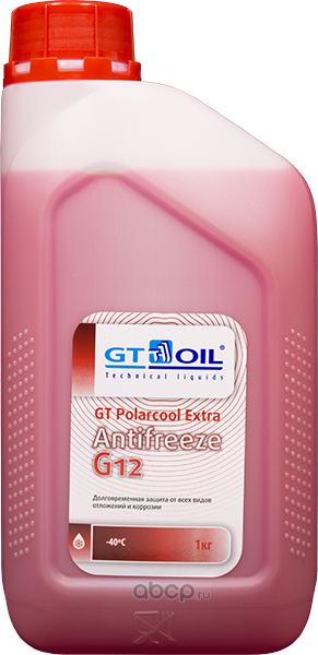 Антифриз GT Polarcool Extra Antifreeze G12 красный,1 кг